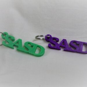 3D Printed "SASD" Keyring